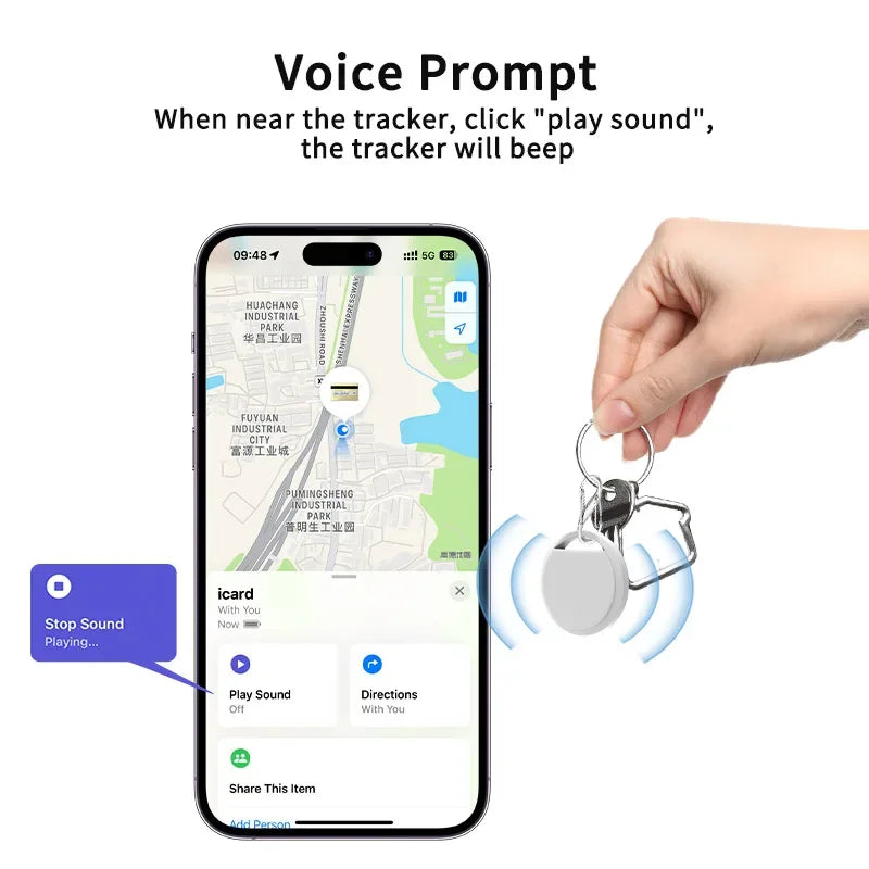 Anti-Lost Bluetooth Smart Tag Tracker Approved for Apple Find My