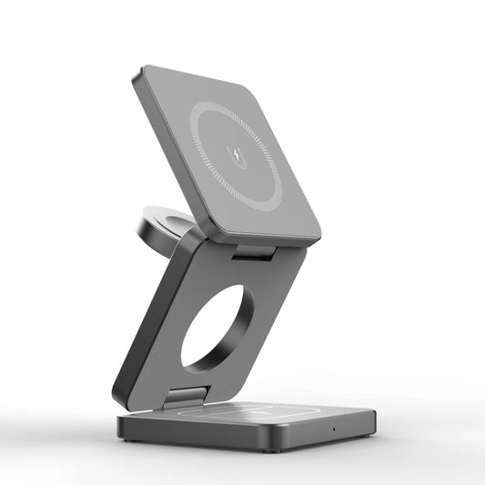 3-in-1 Foldable Magnetic Wireless Charging Station for iPhone Apple Watch & AirPods