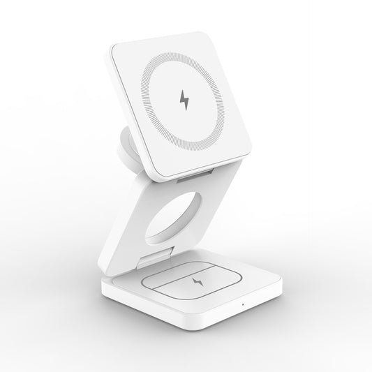 3-in-1 Foldable Magnetic Wireless Charging Station for iPhone Apple Watch & AirPods